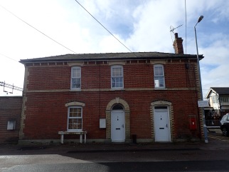 Once the station entrance, now railway cottages
